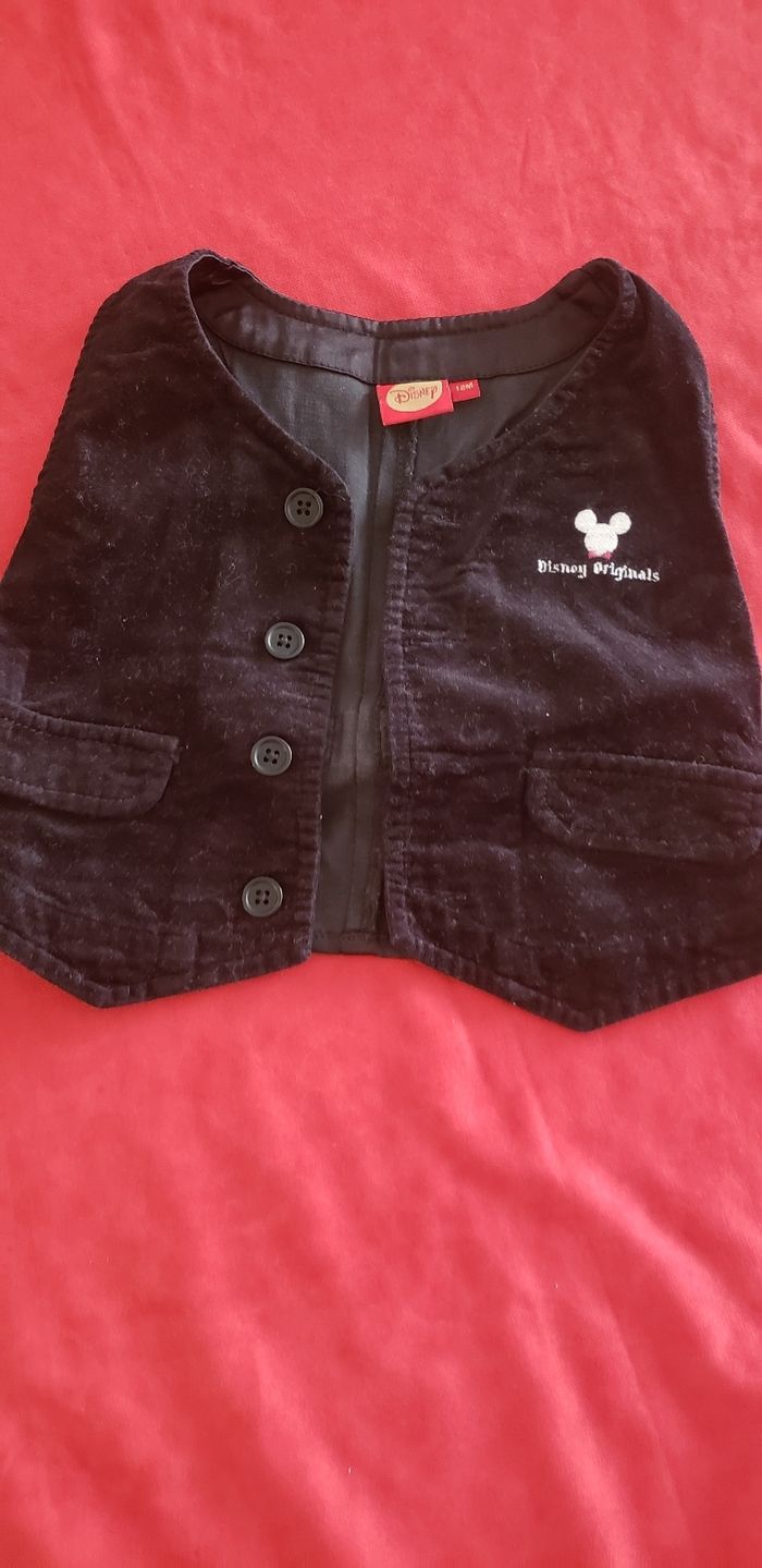 Ensemble velours Mickey T12 mois - photo numéro 3