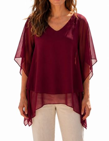 Blouse fluide femme, manches amples,Emma et giovanni, neuf, M