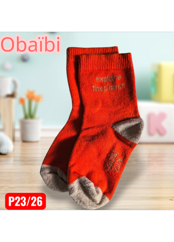 🧡 Chaussettes oranges Obaïdi (23/26) 🧡