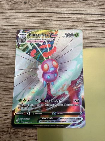 carte Pokémon 002/189 butterfree VMAX anglais ANG année 2020