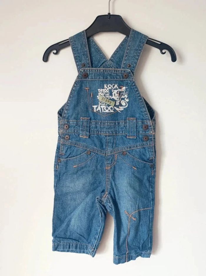 Salopette jean bleu rock / Kitchoun - 3 mois