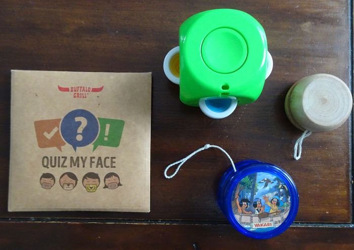 4 Mini jeux: Quiz my face – qui suis-je, yoyos et cube antistress