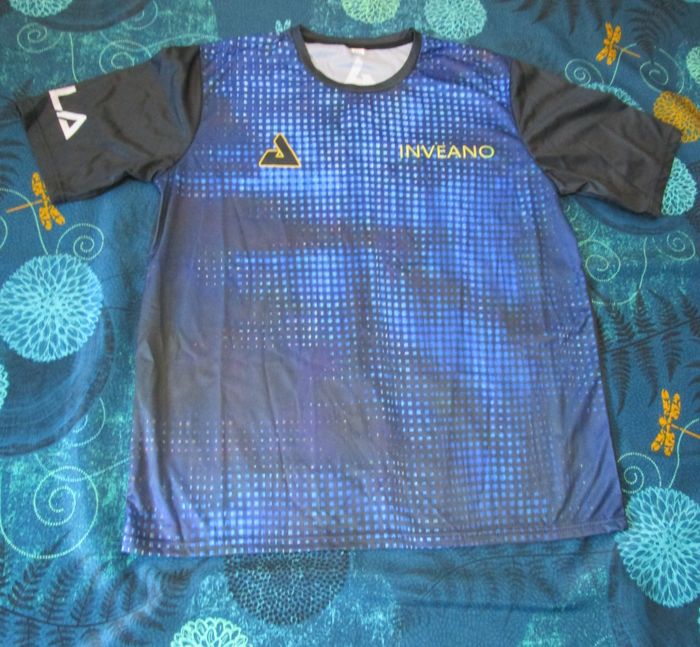 T-shirt homme Maillot de Sport pour Padel Badminton Taille 4XL Bleu