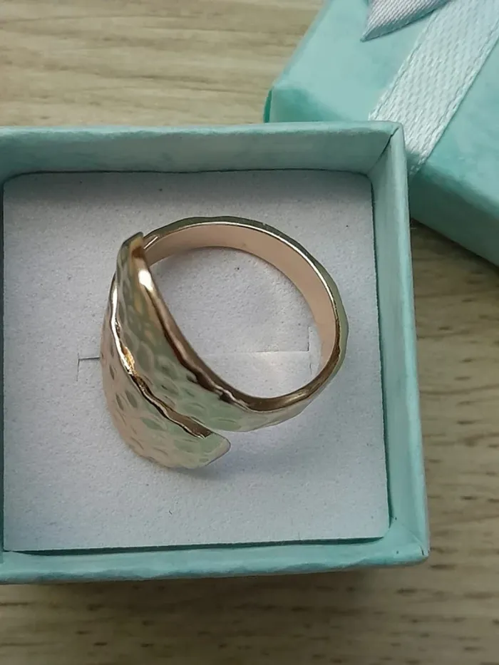 Bague large, réglable, style Bohème, dorée - photo numéro 3