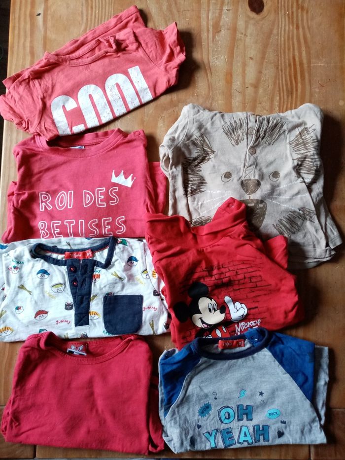 Lot manches longues 18 mois