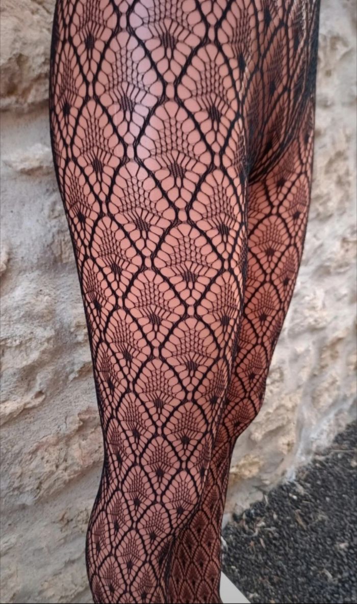 Collant résille motif fantaisie - photo numéro 4