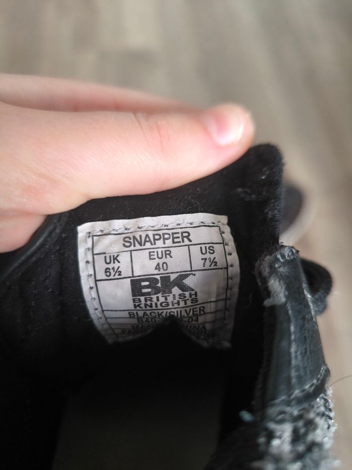 Baskets hautes rose brillant et noir british knights taille 40 - photo numéro 7