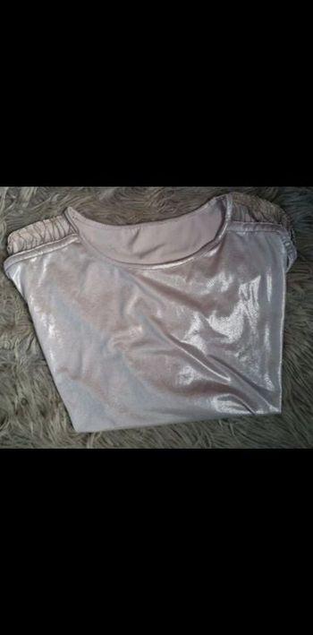 T-shirts rose pale qui brille taille 42/44