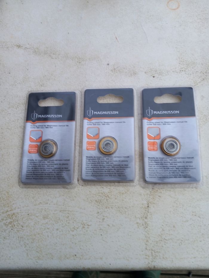 Lot 3 molettes pour carrelette manuelle