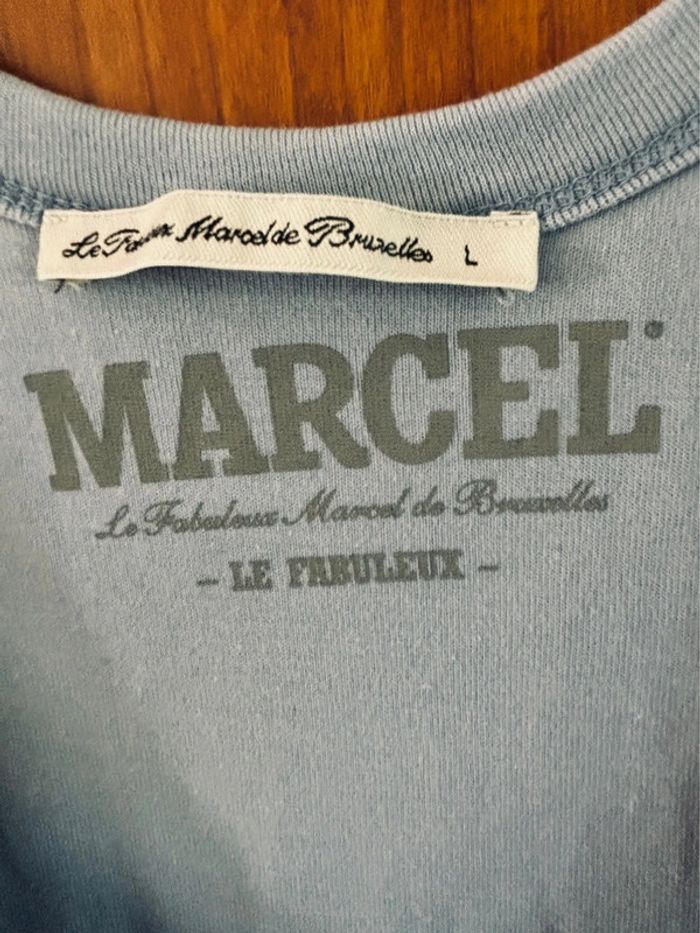 Débardeur bleu clair Marcel - photo numéro 2