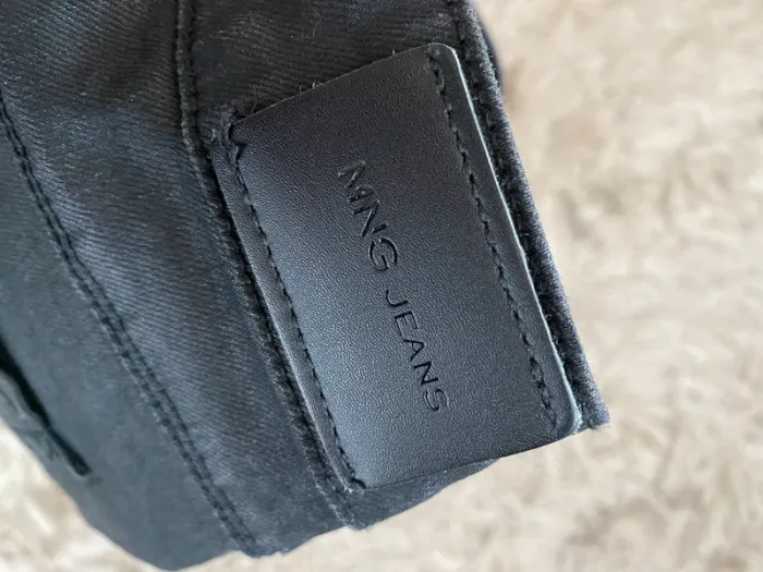 Jeans enduit noir Mango - Taille 38 - photo numéro 6