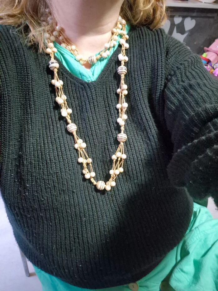 Grand collier de perle