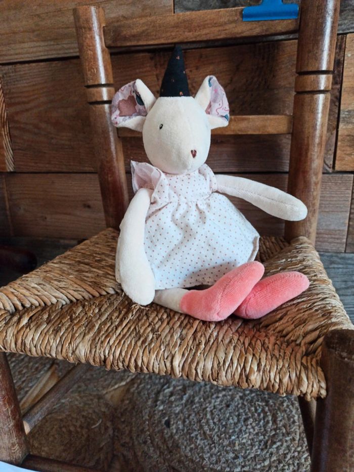 Peluche souris musicale il était une fois Moulin roty tbe - photo numéro 2