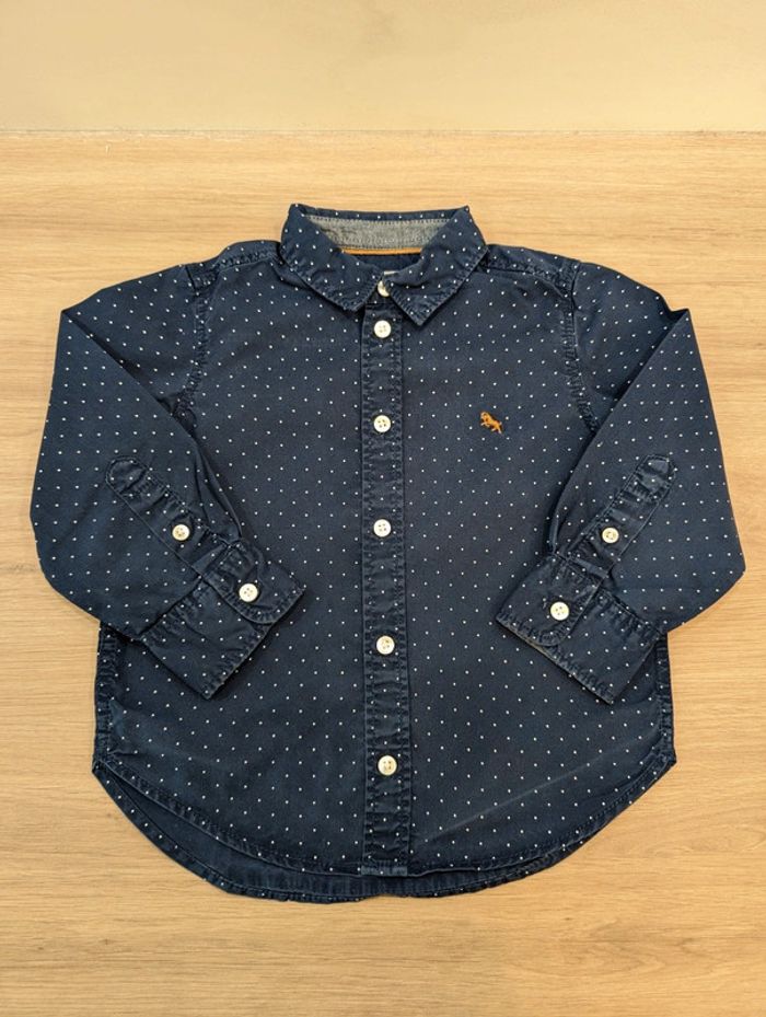 Chemise marine à pois H&M