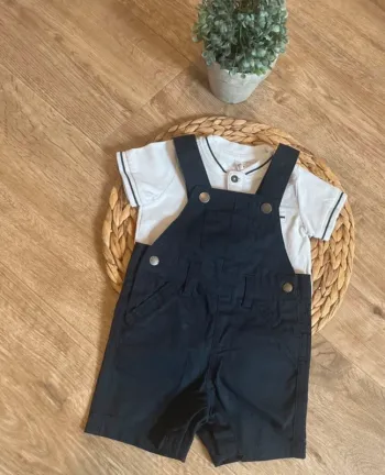 Polo et salopette short