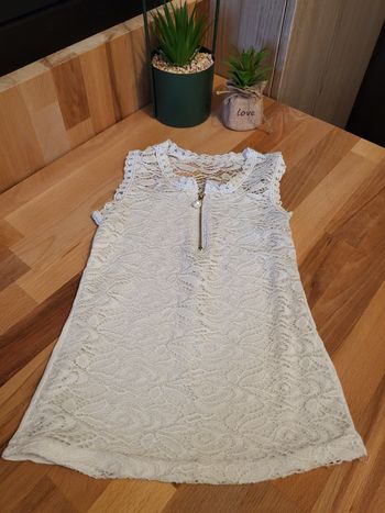 Debardeur dentelle blanc