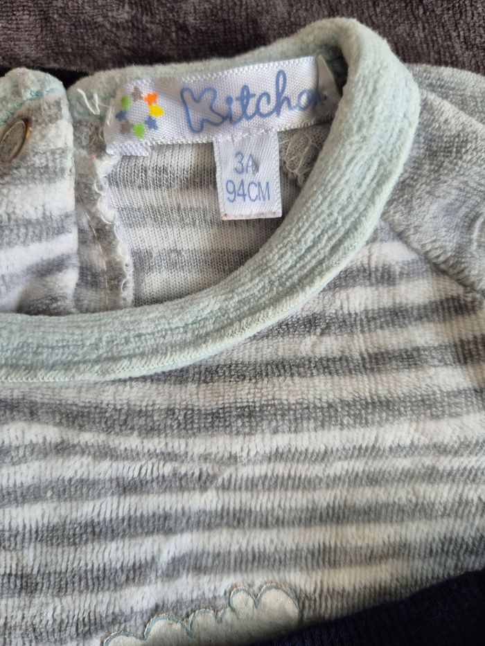 3 hauts de pyjamas en velours garçon 3 ans - photo numéro 4