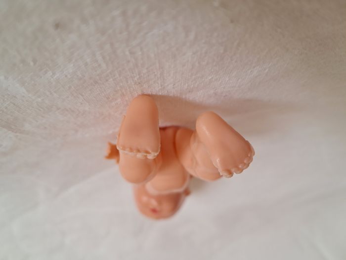 Poupée garçon cs Italie blond yeux bleus dormants Hauteur 14 cm ancien - photo numéro 8