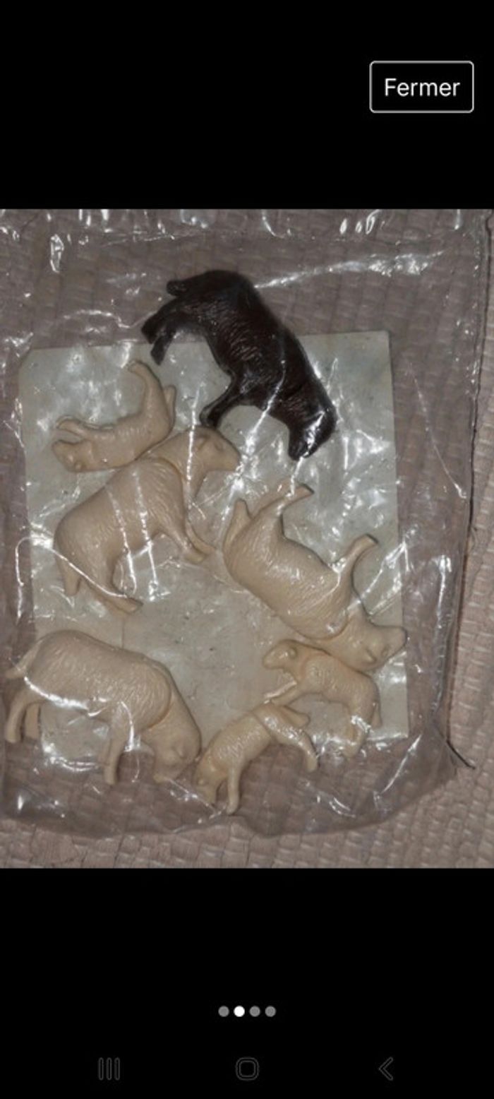 Playmobil set vintage de 1999 lot de 7 animaux (4 moutons et 3 agneaux) - photo numéro 2