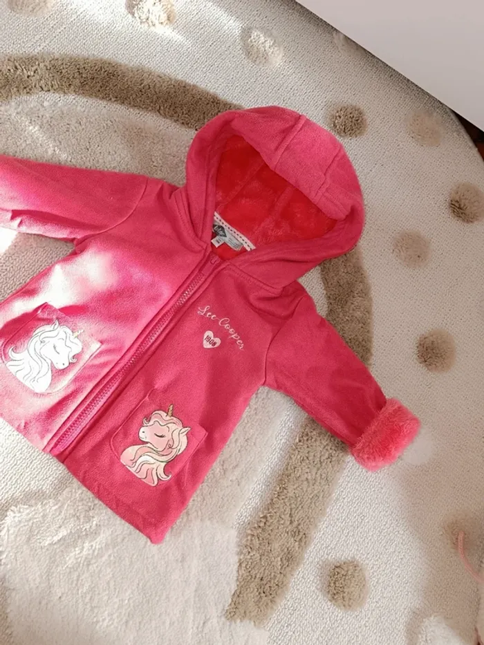 Veste polaire licorne Lee Cooper 18 mois - photo numéro 5