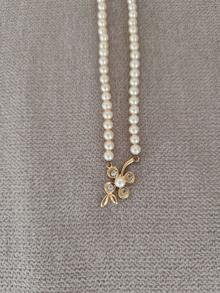 Collier vintage perles et son motif - photo numéro 10