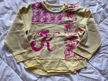 Joli pull rose et vert anis Kookai