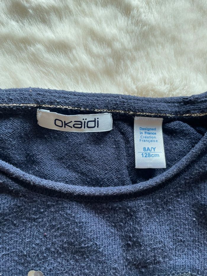 Pull sequins réversibles okaidi 8 ans - photo numéro 3