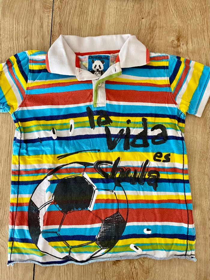 Polo manches courtes desigual 7/8 ans
