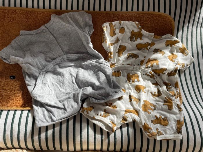 2 Body manches courtes taille naissance - photo numéro 3