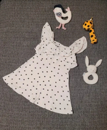 Robe d'été à pois 3 ans