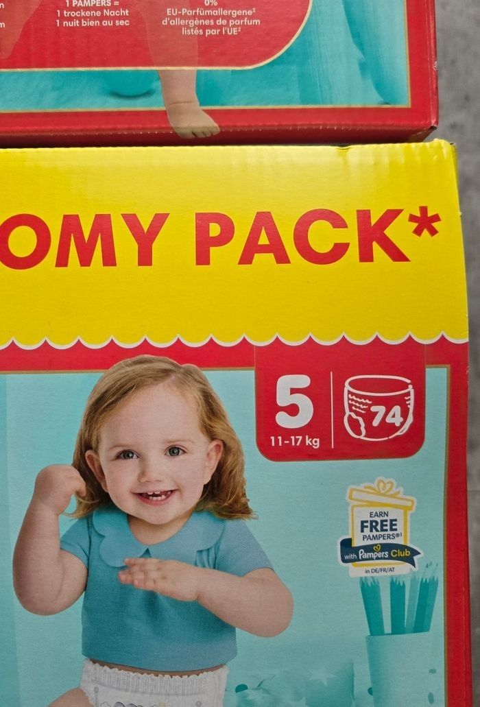 🌟 Pampers Premium Protection 2x74 couches Taille 5 (11 - 17 kg) 🌟 - photo numéro 2