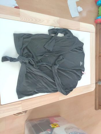 Gilet fluide noir sans bouton