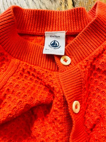 Gilet taille 12 mois Petit Bateau