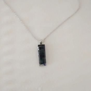 Pendentif avec Zirconium bleu foncé