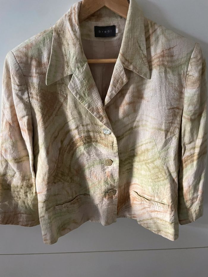 Blazer en lin tissu Maldives