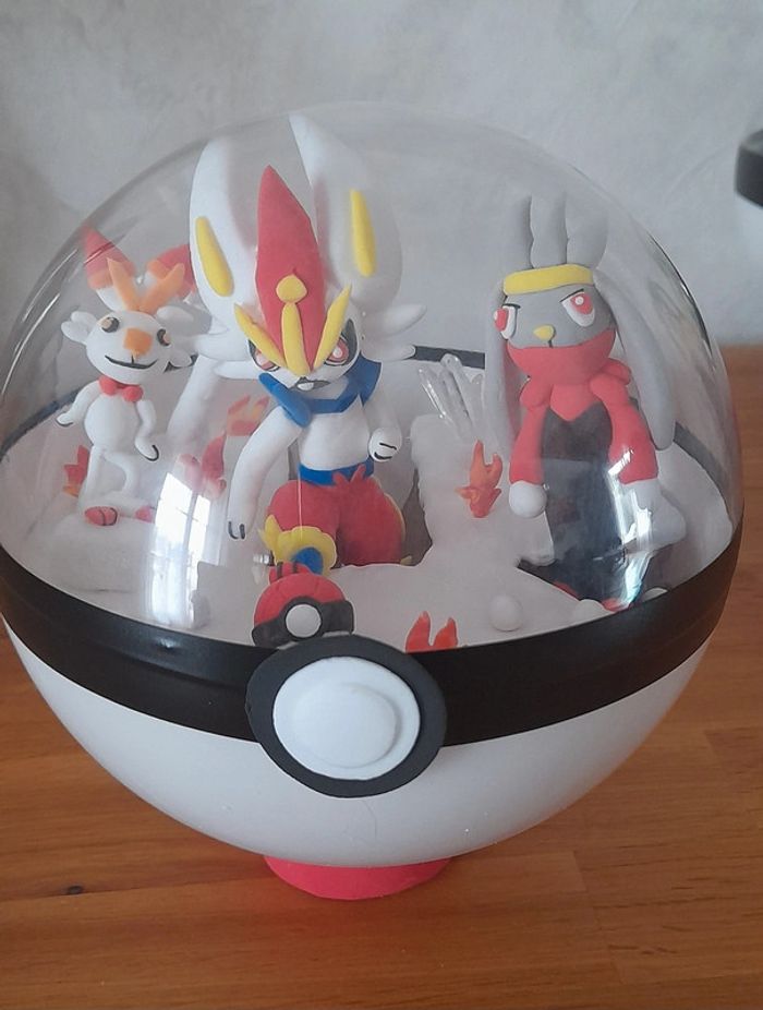 Boule pokemon évolution flambino