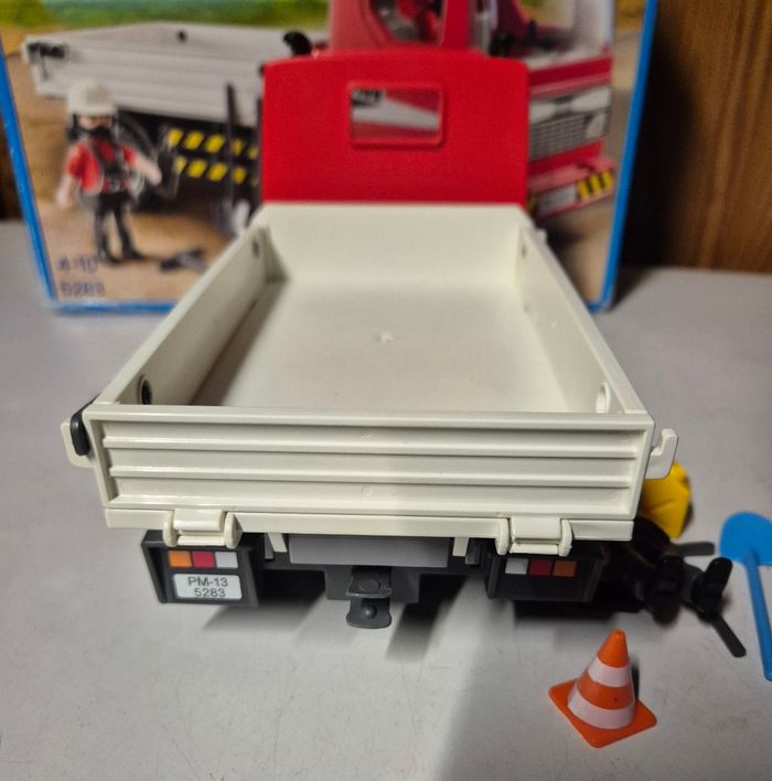 Playmobil 5283 camion benne de chantier avec ouvrier action city - photo numéro 8