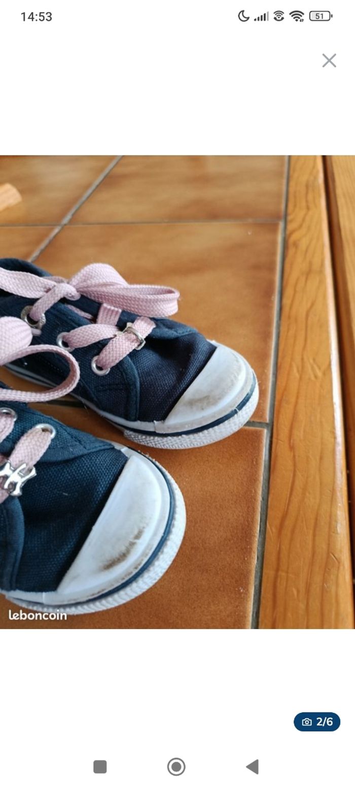 Chaussures bleues lulu castagnette pointure 22 - photo numéro 2