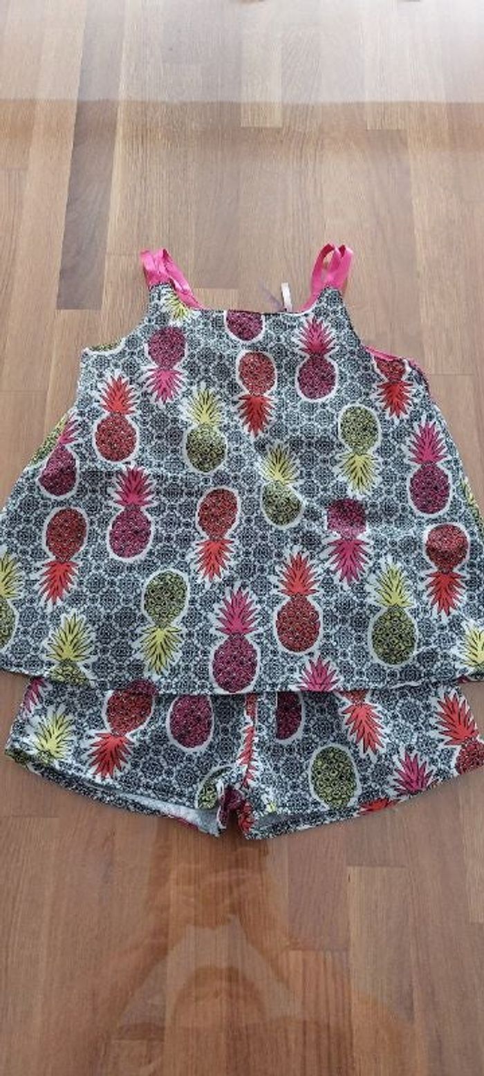 Combi-short sans manches fille 5 ans