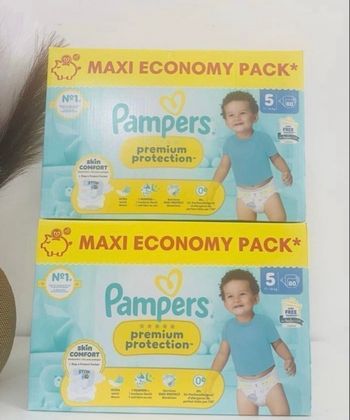 160 Couches Pampers Premium Protection taille 5