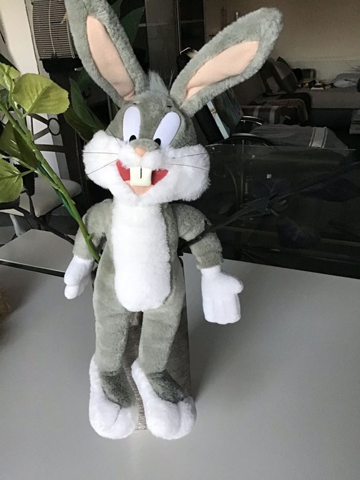 Peluche bugs bunny et son livre rétro - photo numéro 2