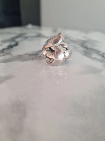 Bague argenté vintage noeud