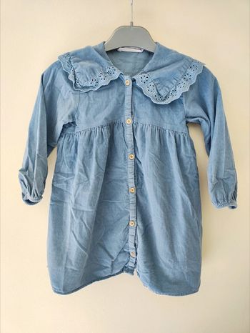 5 ans robe côtelée col claudine Zara