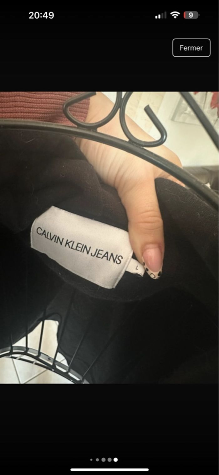 Sweat Calvin Klein noir et blanc femme - photo numéro 8