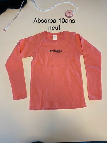 Tee shirt ML sous pull rose Absorba 10ans