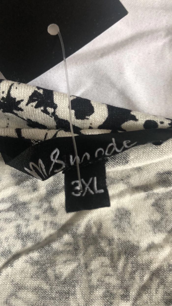 Teeshirt à bretelles noir et blanc 3XL neuf - photo numéro 3