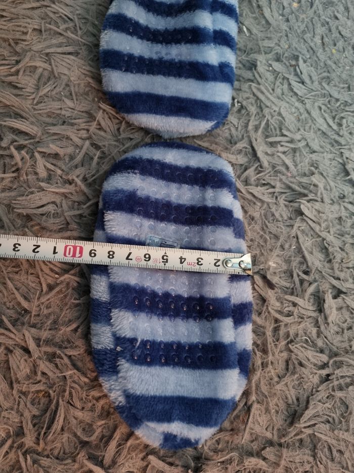 Chaussons polaire bleu à rayures 25-26 mixte - photo numéro 6
