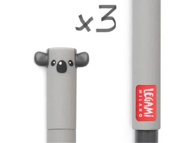 Lot de 3 stylos effaçables Legami Koala neufs et rares