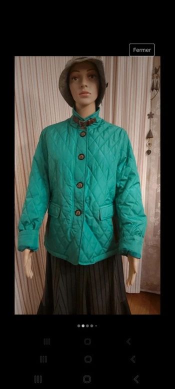 Veste coupe vent verte Clarina taille 42