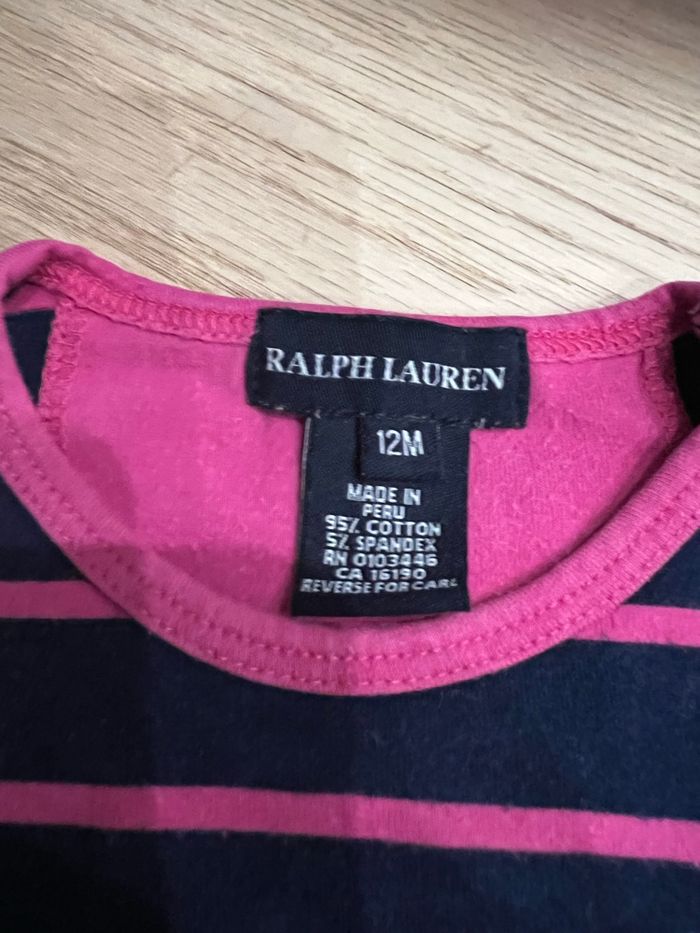 T shirt fille Ralph Lauren 12 mois - photo numéro 4